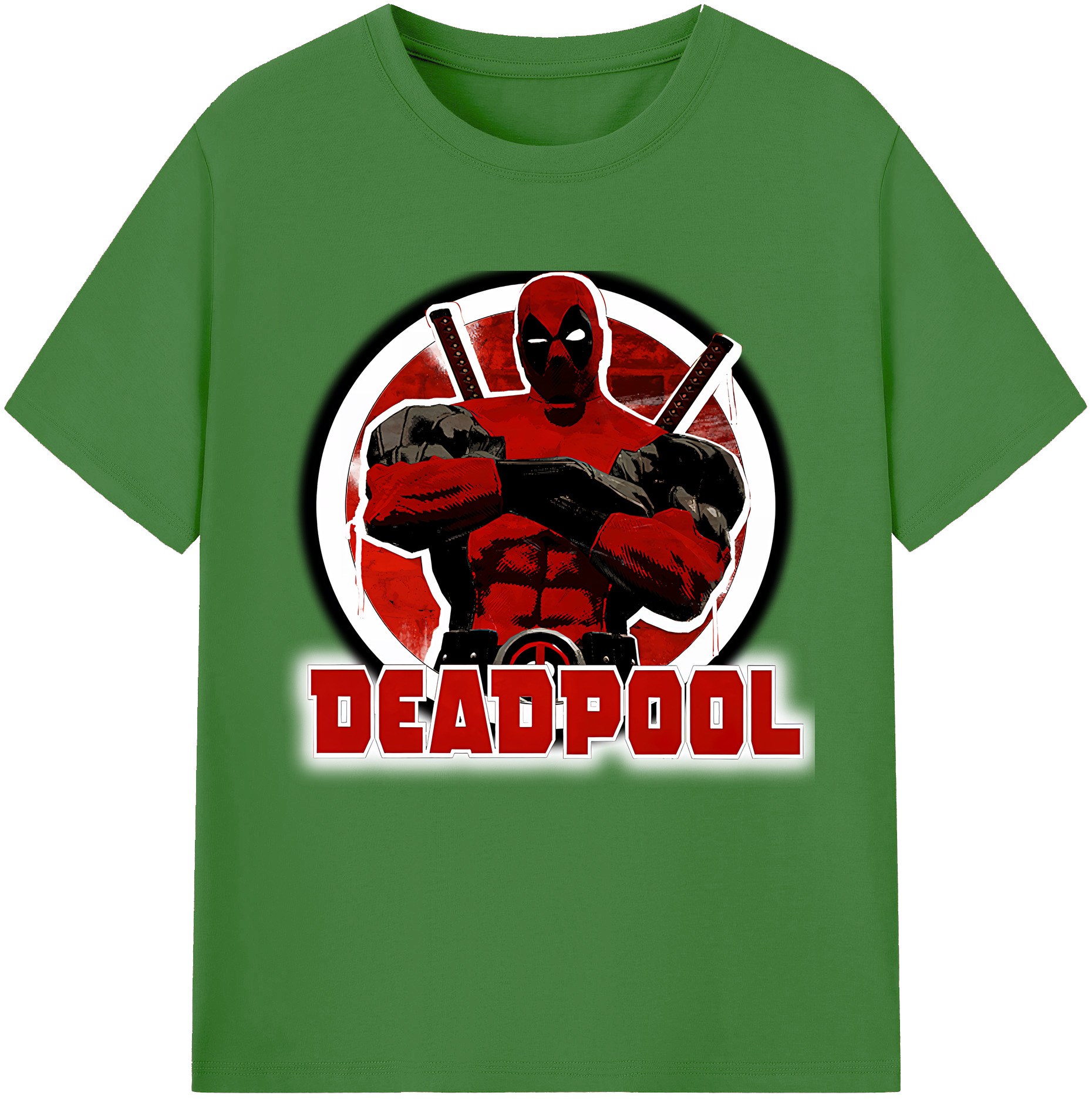 （画像用） Deadpool デッドプール レディースカジュアルプリントTシャツ（綿100％）